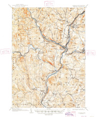 Hanover, Vermont 1908 (1948) USGS Old Topo Map Reprint 15x15 VT Quad 337966