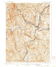 Hanover, Vermont 1908 (1942) USGS Old Topo Map Reprint 15x15 VT Quad 337967