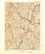 Hanover, Vermont 1908 (1938) USGS Old Topo Map Reprint 15x15 VT Quad 337968