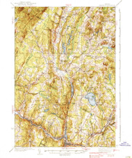 Hardwick, Vermont 1928 (1938) USGS Old Topo Map Reprint 15x15 VT Quad 337969