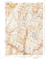 Hardwick, Vermont 1938 (1938) USGS Old Topo Map Reprint 15x15 VT Quad 337970