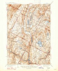 Hardwick, Vermont 1938 (1947) USGS Old Topo Map Reprint 15x15 VT Quad 337971