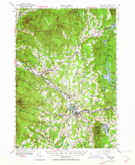 Hyde Park, Vermont 1953 (1964) USGS Old Topo Map Reprint 15x15 VT Quad 337983