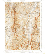 Lincoln Mountain, Vermont 1921 (1938) USGS Old Topo Map Reprint 15x15 VT Quad 338019