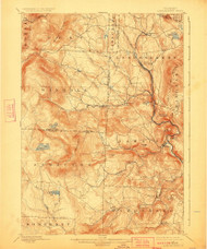 Londonderry, Vermont 1899 (1924) USGS Old Topo Map Reprint 15x15 VT Quad 338030
