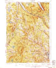 Lyndonville, Vermont 1939 () USGS Old Topo Map Reprint 15x15 VT Quad 338048