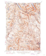 Lyndonville, Vermont 1939 (1947) USGS Old Topo Map Reprint 15x15 VT Quad 338050