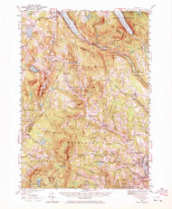 Lyndonville, Vermont 1951 (1972) USGS Old Topo Map Reprint 15x15 VT Quad 338051