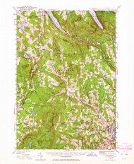 Lyndonville, Vermont 1951 (1964) USGS Old Topo Map Reprint 15x15 VT Quad 338052