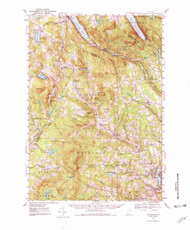 Lyndonville, Vermont 1951 (1980) USGS Old Topo Map Reprint 15x15 VT Quad 338055