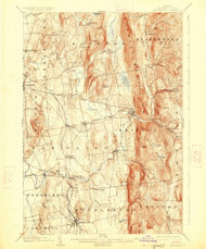 Middlebury, Vermont 1905 (1926) USGS Old Topo Map Reprint 15x15 VT Quad 338063