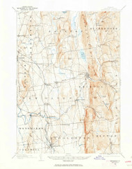 Middlebury, Vermont 1903 (1963) USGS Old Topo Map Reprint 15x15 VT Quad 338068