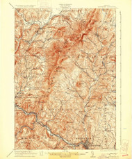 Montpelier, Vermont 1921 (1931) USGS Old Topo Map Reprint 15x15 VT Quad 338086