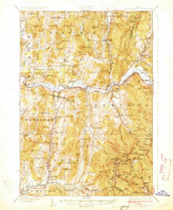 Mount Mansfield, Vermont 1927 () USGS Old Topo Map Reprint 15x15 VT Quad 338093