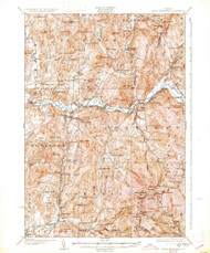 Mount Mansfield, Vermont 1927 (1931) USGS Old Topo Map Reprint 15x15 VT Quad 338095