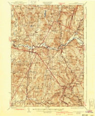 Mount Mansfield, Vermont 1927 (1940) USGS Old Topo Map Reprint 15x15 VT Quad 338096