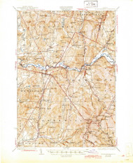 Mount Mansfield, Vermont 1927 (1945) USGS Old Topo Map Reprint 15x15 VT Quad 338097