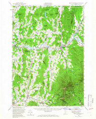 Mount Mansfield, Vermont 1948 (1966) USGS Old Topo Map Reprint 15x15 VT Quad 338099