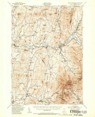 Mount Mansfield, Vermont 1948 (1954) USGS Old Topo Map Reprint 15x15 VT Quad 338101