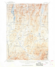 Pawlet, Vermont 1894 (1964) USGS Old Topo Map Reprint 15x15 VT Quad 338109