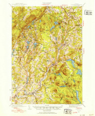 Plainfield, Vermont 1940 (1953) USGS Old Topo Map Reprint 15x15 VT Quad 338115