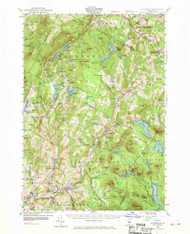 Plainfield, Vermont 1953 (1970) USGS Old Topo Map Reprint 15x15 VT Quad 338116