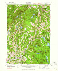 Plainfield, Vermont 1953 (1961) USGS Old Topo Map Reprint 15x15 VT Quad 338117