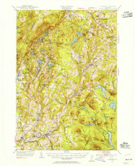 Plainfield, Vermont 1953 (1954) USGS Old Topo Map Reprint 15x15 VT Quad 338118