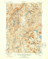 Plainfield, Vermont 1940 (1953) USGS Old Topo Map Reprint 15x15 VT Quad 460036