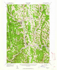 Randolph, Vermont 1957 (1964) USGS Old Topo Map Reprint 15x15 VT Quad 338128