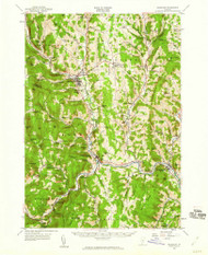 Randolph, Vermont 1957 (1960) USGS Old Topo Map Reprint 15x15 VT Quad 338129