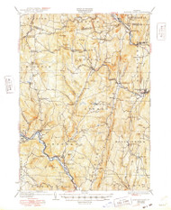 Saxtons River, Vermont 1933 (1948) USGS Old Topo Map Reprint 15x15 VT Quad 338150