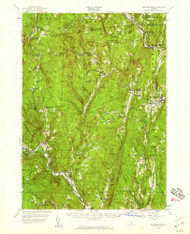 Saxtons River, Vermont 1957 (1959) USGS Old Topo Map Reprint 15x15 VT Quad 338153