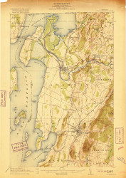 St. Albans, Vermont 1916 () USGS Old Topo Map Reprint 15x15 VT Quad 338160