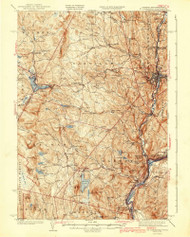 St. Johnsbury, Vermont 1943 (1943) USGS Old Topo Map Reprint 15x15 VT Quad 338164