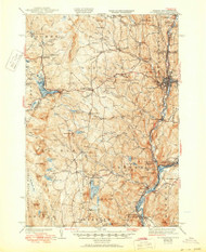 St. Johnsbury, Vermont 1943 (1950) USGS Old Topo Map Reprint 15x15 VT Quad 338165