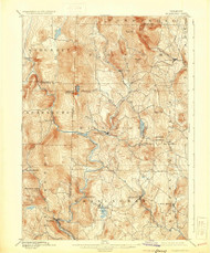 Wilmington, Vermont 1889 (1931) USGS Old Topo Map Reprint 15x15 VT Quad 338204