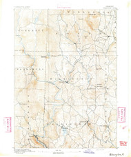 Wilmington, Vermont 1891 (1891) USGS Old Topo Map Reprint 15x15 VT Quad 338205