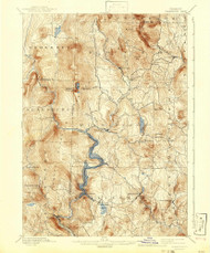 Wilmington, Vermont 1889 (1942) USGS Old Topo Map Reprint 15x15 VT Quad 338208
