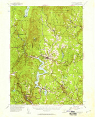 Wilmington, Vermont 1954 (1959) USGS Old Topo Map Reprint 15x15 VT Quad 338211