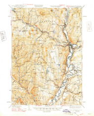 Woodsville, Vermont 1941 (1948) USGS Old Topo Map Reprint 15x15 VT Quad 338223