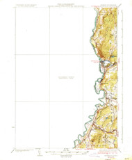 Woodsville, Vermont 1935 () USGS Old Topo Map Reprint 15x15 VT Quad 338226