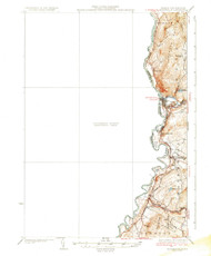 Woodsville, Vermont 1935 () USGS Old Topo Map Reprint 15x15 VT Quad 338227