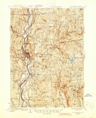 Bellows Falls, New Hampshire 1930 (1945) USGS Old Topo Map Reprint 15x15 VT Quad 329942