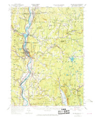 Bellows Falls, New Hampshire 1957 (1970) USGS Old Topo Map Reprint 15x15 VT Quad 329944