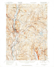 Bellows Falls, New Hampshire 1957 (1960) USGS Old Topo Map Reprint 15x15 VT Quad 329946