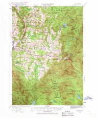 Dixville, New Hampshire 1930 (1968) USGS Old Topo Map Reprint 15x15 VT Quad 329999
