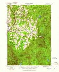 Dixville, New Hampshire 1930 (1961) USGS Old Topo Map Reprint 15x15 VT Quad 330000