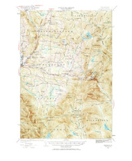 Dixville, New Hampshire 1930 (1968) USGS Old Topo Map Reprint 15x15 VT Quad 330002