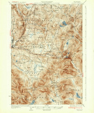 Dixville, New Hampshire 1934 () USGS Old Topo Map Reprint 15x15 VT Quad 460043
